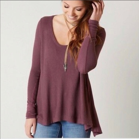 Free People Tops - Free People Waffle Shirt